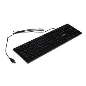 Клавиатура Perfeo "CONTENT", проводная, мембранная, 104 клавиши, USB, чёрная