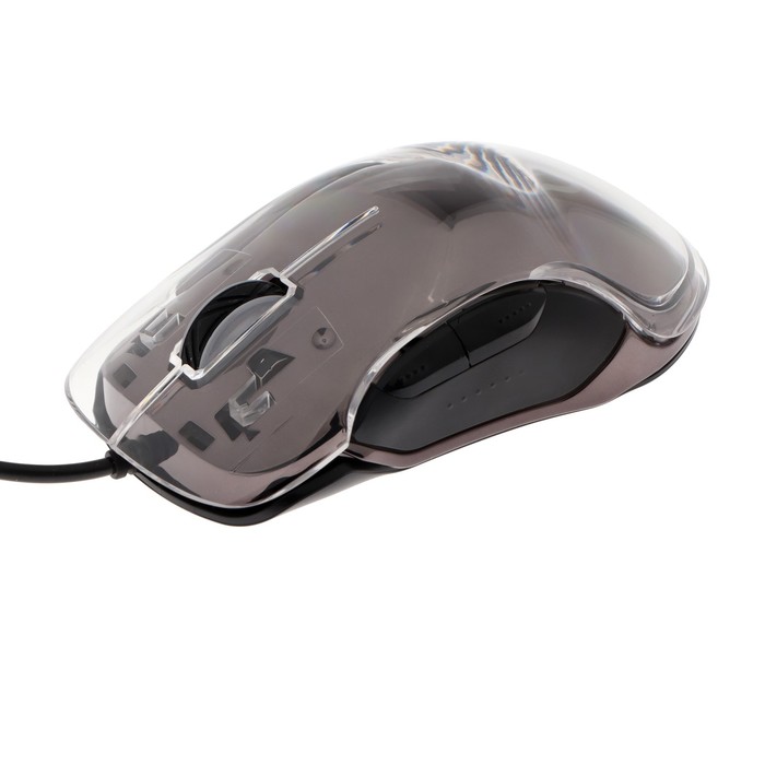 Мышь Perfeo "CHAMELEON", игровая, проводная, 8 кнопок, подсветка, 12800 dpi, USB, чёрная - фото 51306637