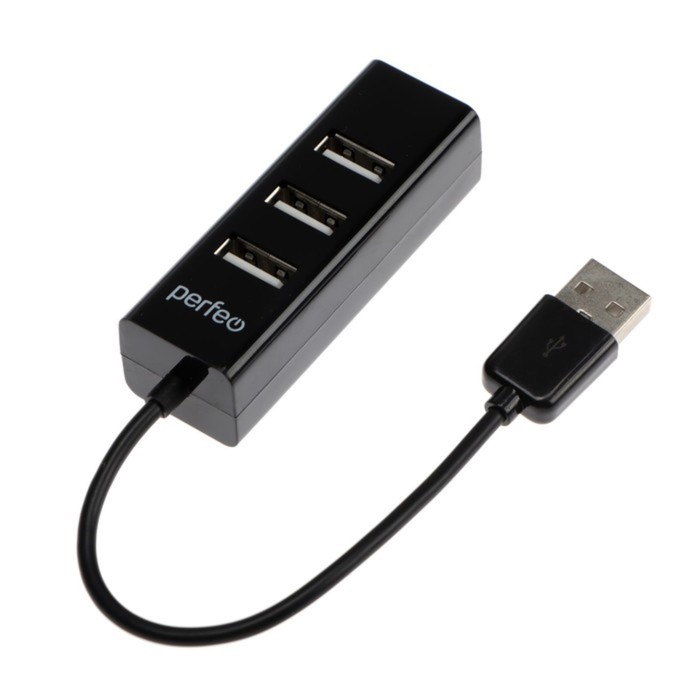 Разветвитель USB (Hub) Perfeo PF-HYD-6010H, 4 порта, USB 2.0, черный - фото 51316039