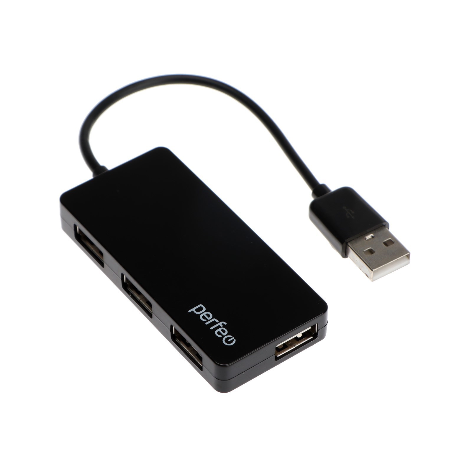 Разветвитель USB (Hub) Perfeo PF-VI-H023 Black, 4 порта, USB 2.0 ...