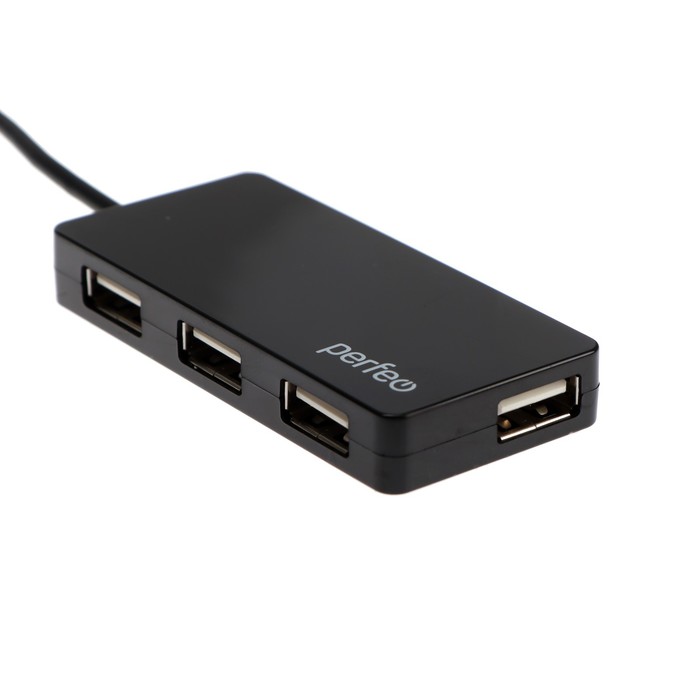 Разветвитель USB (Hub) Perfeo PF-VI-H023 Black, 4 порта, USB 2.0, черный - фото 51316044