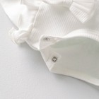 Платье для девочки KinDerLitto «Новая нежность», с длинным рукавом, рост 56-62 см, цвет молочный - Фото 3