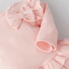 Платье для девочки KinDerLitto «Новая нежность», с длинным рукавом, рост 56-62 см, цвет светло-розовый - Фото 8
