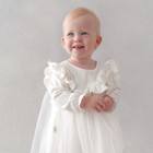 Платье для девочки KinDerLitto «Прованс», рост 56-62 см, цвет молочный - Фото 2