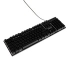 Клавиатура Гарнизон GK-200GL, игровая, проводная, мембранная,104 клавиши,подсветка, чёрная - фото 51306658