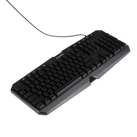 Клавиатура Gembird KB-G420L, игровая, проводная, 114 клавиш, подсветка, USB, чёрная