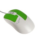 Мышь Gembird MOP-410-GRN, проводная, оптическая, 1600 dpi, USB, зелёная - фото 10132945