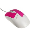 Мышь Gembird MOP-410-GRN, проводная, оптическая, 1600 dpi, USB, розовая - фото 10949233