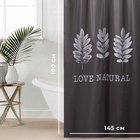 Штора для ванной «Этель» Natural print, 145×180 см, полиэстер - Фото 2