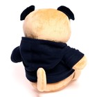 Мягкая игрушка «Собака Мопс», в худи, 25 см - фото 31950024