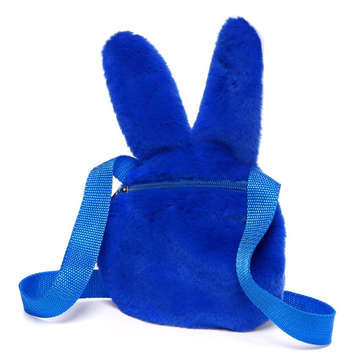 Мягкая игрушка-сумка «Зайчик», цвет синий - фото 1906141392
