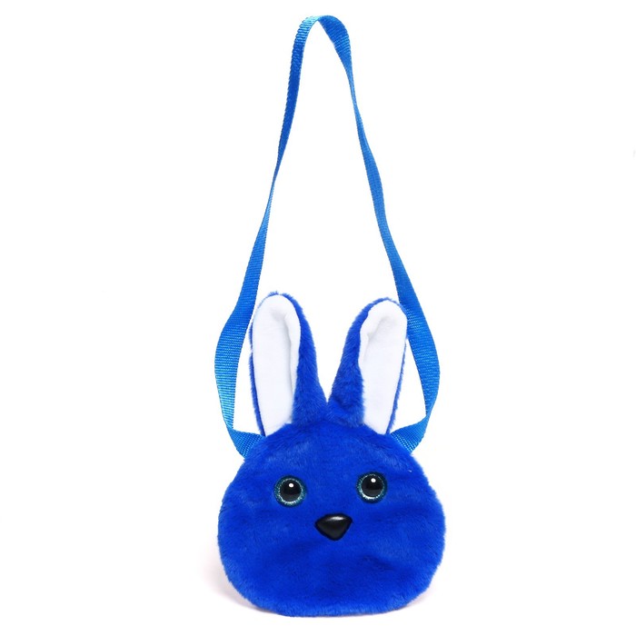Мягкая игрушка-сумка «Зайчик», цвет синий - фото 1906141394