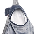 Мягкая игрушка-рюкзак «Зайка», цвет серый - фото 6761739