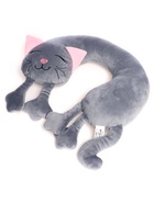 Мягкая игрушка-подушка «Кошка», цвет серый - Фото 2