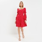 Платье женское мини MINAKU: Enjoy цвет красный, р-р 40 - фото 319176713