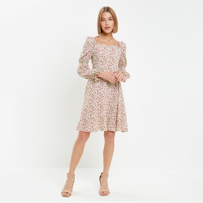 Платье мини женское MINAKU: Enjoy, белое, размер 46