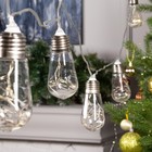 УЦЕНКА Гирлянда «Нить», 3 м, с насадками «Лампа», IP20, 80 LED, 220 В, 8 режимов, прозрачная нить, свечение тёплое белое - Фото 2