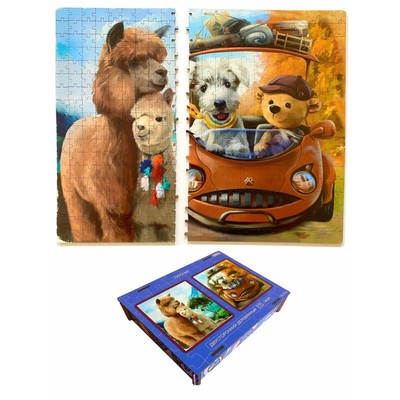 Двусторонний деревянный пазл «Парочки», 270 деталей