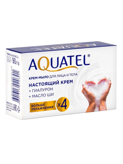 Крем-мыло твердое Aquatel классическое, 90 г