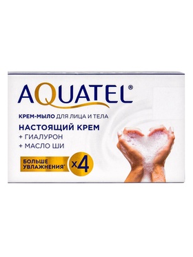 Крем-мыло твердое Aquatel классическое, 90 г (комплект 2 шт)