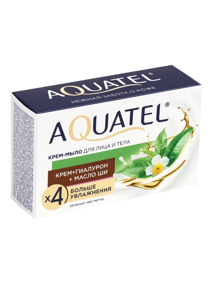 Крем-мыло для рук твердое Aquatel «Зеленый чай матча», 90 г