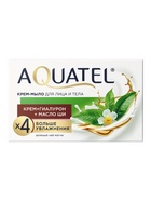 Крем-мыло для рук твердое Aquatel «Зеленый чай матча», 90 г - Фото 1