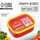 Ланч - бокс прямоугольный «Ништяк», 500 мл - Фото 1