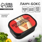 Ланч - бокс прямоугольный «Возбудительно вкусный обед», 500 мл, 18+ - Фото 1