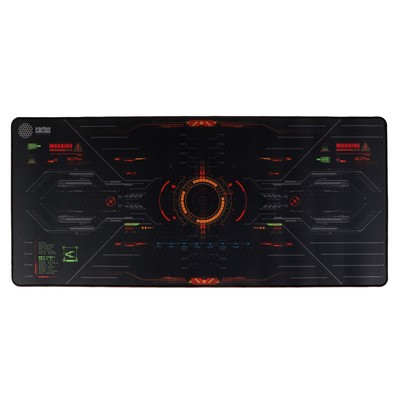 Коврик для мыши Cactus Skytrek, игровой, 900х400х3 мм, черный