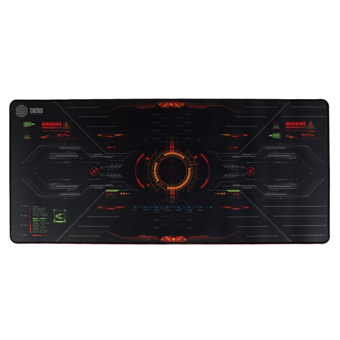 Коврик для мыши Cactus Skytrek, игровой, 900х400х3 мм, черный - Фото 1