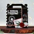 Новогодний пивной набор «Первому во всем»: кружка стеклянная 2 шт, 500 мл - фото 21926235