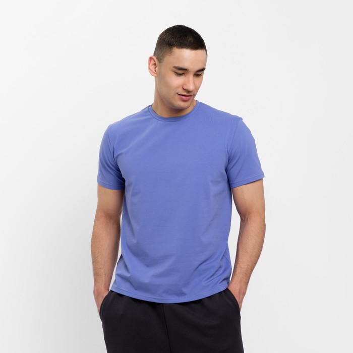 Футболка мужская MINAKU REGULAR FIT: фиолетовая, р-р 42