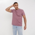 Футболка мужская MINAKU REGULAR FIT: цвет пурпурный, р-р 48 - Фото 5