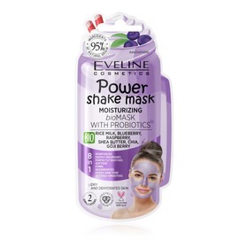 

Bioмаска для лица Eveline Power Shake Mask, увлажняющая с пробиотиками, 10 мл