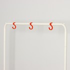 Вешалка напольная для одежды «Радуга», 82.5×42×150 см, белая - Фото 5