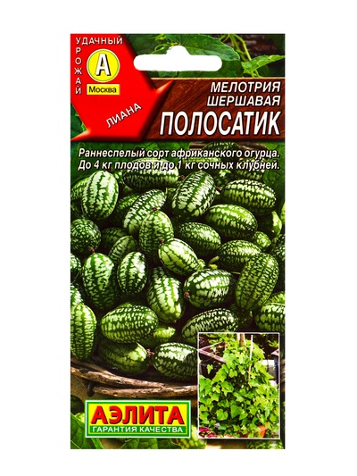 Семена Мелотрия (мышиная дыня) «Полосатик», 0.03 г, «Аэлита»