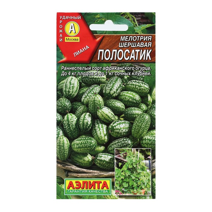 Семена Мелотрия (мышиная дыня) «Полосатик», 0.03 г, «Аэлита» - Фото 1