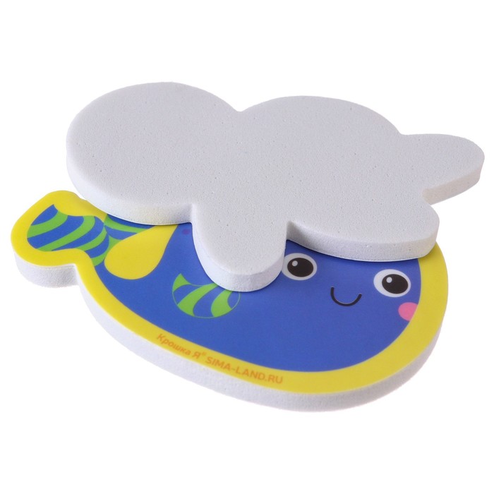 Набор для игры в ванне «Рыбалка: Морские обитатели», сачок, 3 мягких стикера 58834