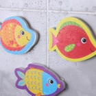 Набор игрушек для ванны "Рыбы" 3 штуки + сачок, Крошка Я - Фото 3