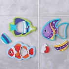 Набор игрушек для ванны "Рыбы" 3 штуки + удочка, Крошка Я - фото 3885735