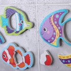 Набор игрушек для ванны "Рыбы" 3 штуки + удочка, Крошка Я - фото 3885739