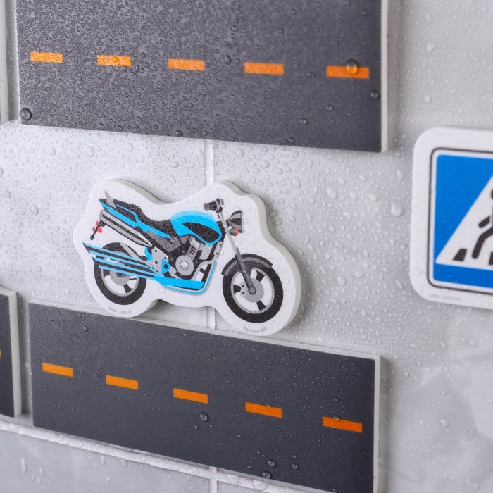 Пазл - игрушка для игры в ванной «Транспорт малыша», 22 детали, EVA 58839