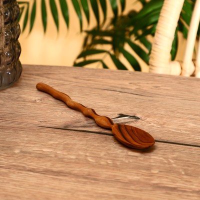 Ложка, 23 см, тиковое дерево