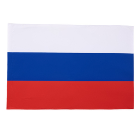 Флаг России, 90 х 135 см, двусторонний, полиэфирный шелк, без древка