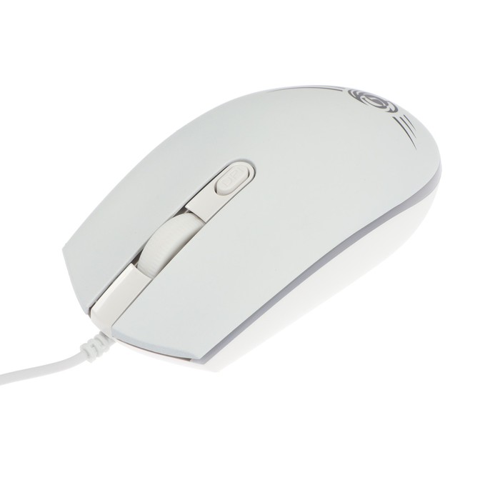 Мышь Dialog MGK-07U WHITE Gan-Kata, игровая, проводная, подсветка, 1600 dpi, USB, белая - фото 51306899