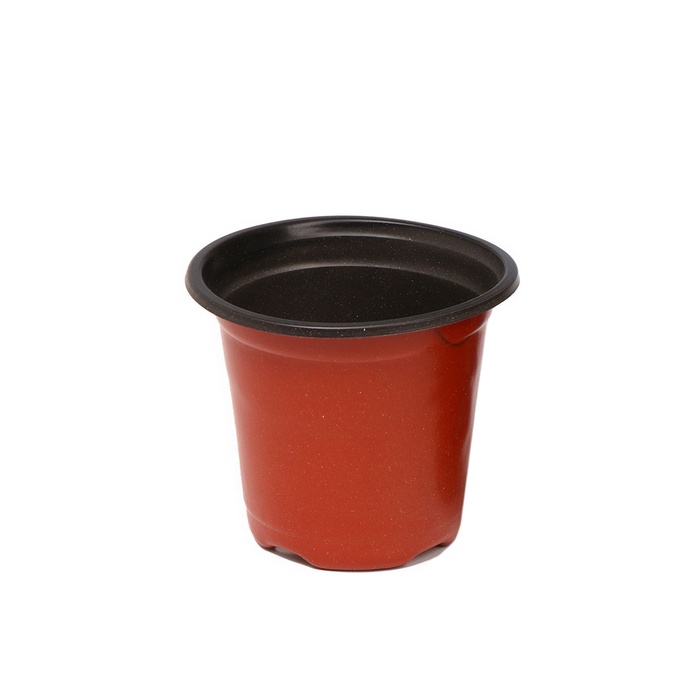 Горшок для рассады, 350 мл, d=9.5 см, h=8 см, мягкий пластик, терракот, Greengo