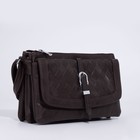 Сумка-мессенджер на молнии, цвет коричневый - фото 24244558