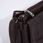 Сумка-мессенджер на молнии, цвет коричневый - фото 24244560