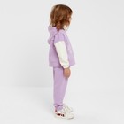Костюм для девочки (джемпер, брюки), цвет сиреневый, рост 104 см - Фото 2