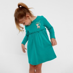 Платье для девочки, цвет бирюзовый. Рост 104 см